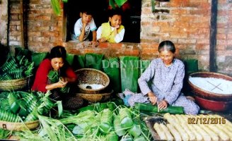 Hương vị bánh tét làng Chuồn xứ Huế